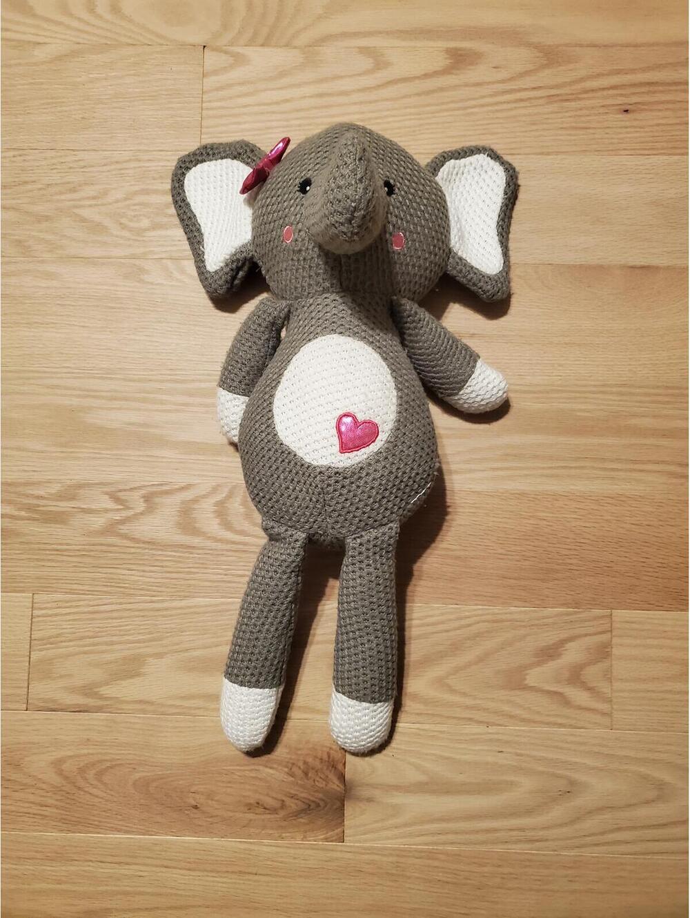 Adorable Handmade Crochet Elephant Plush Toy